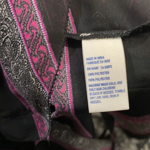 NWT American Eagle Sheer Sleeveless Striped Blouse - Picture 8 of 8